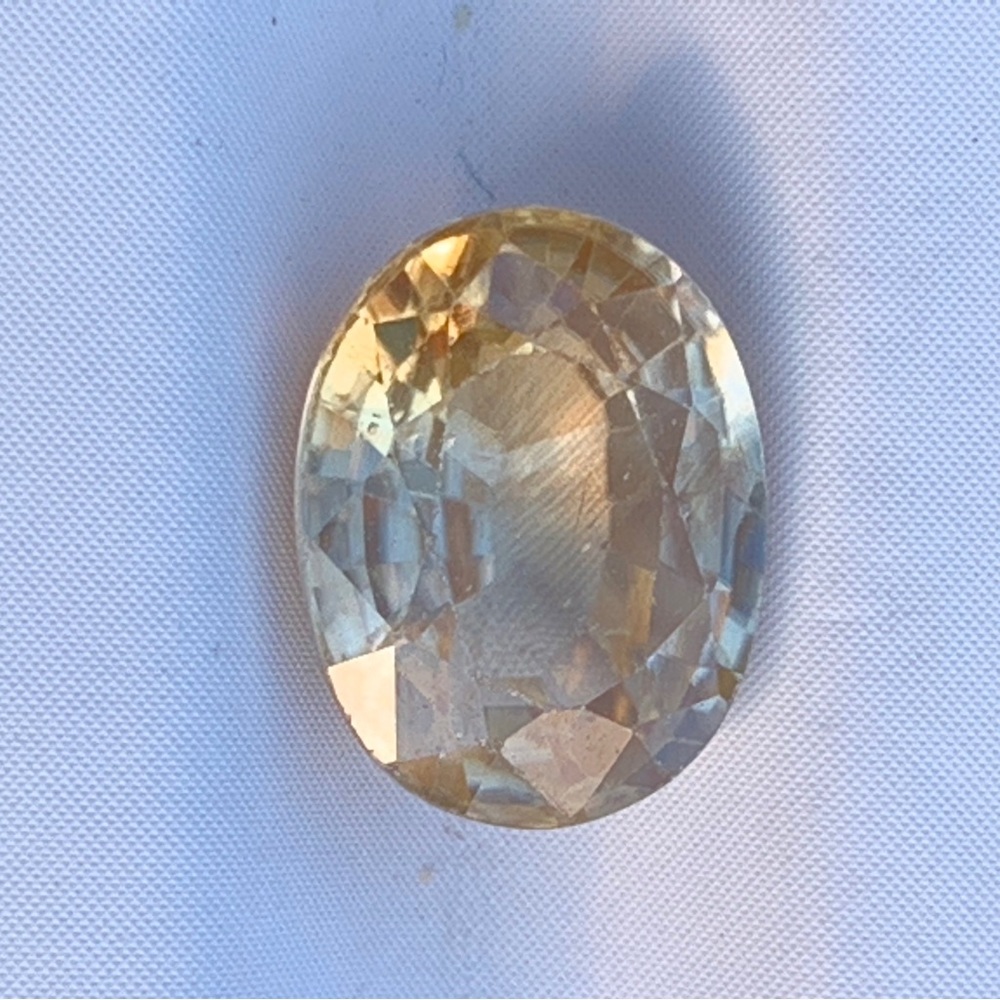 Yellow Zircon 3.11Ct Oval Cut Natural Golden Yellow Zircon - Picture 4 of 17